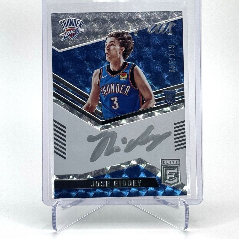 2021-22 Donruss Elite Pen Pal Josh Giddey RC Rookie On-Card Auto /149!! Silver‎